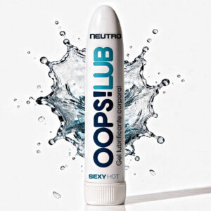 OOPS! LUB Neutro - Gel Lubrificante Ultra Deslizante em Forma de Vibrador Personal - 50g