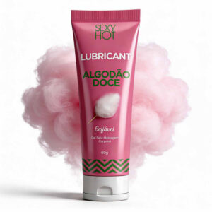 Lubricant Algodão Doce Beijável - Gel Lubrificante Ultra Deslizante